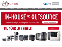 Tablet Screenshot of 3dprinterscanada.com